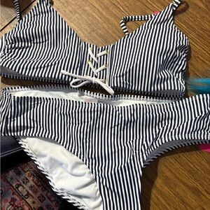 Striped Bikini Set